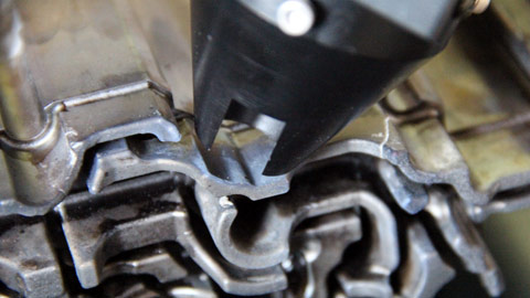 Measurement of film thickness on actual dies
