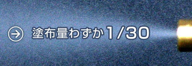 塗布量わずか1/30